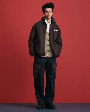 ソフ×クヴァドラ“チェック柄”カバーオールやフライトジャケット、上質な家具用生地を使用｜写真2