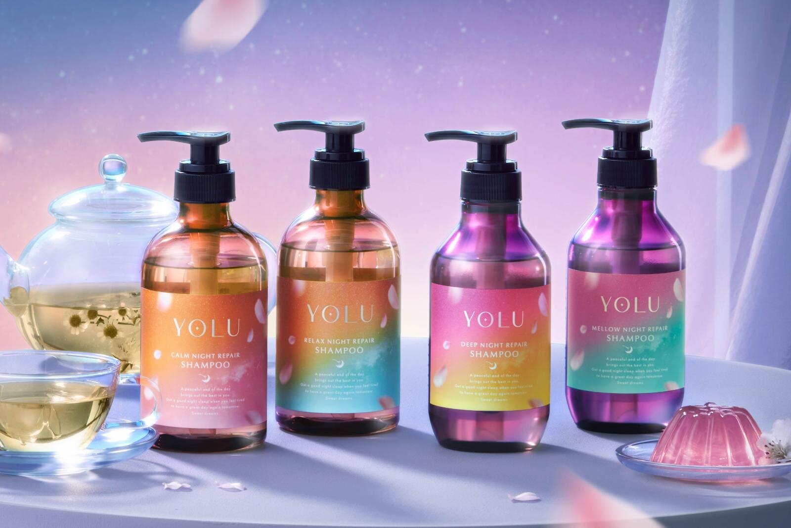 プチプラ｜ヨル26年春限定ヘアケア、夜空にきらめく”桜×ゼリー”イメージの香りをシャンプー＆ヘアオイルで