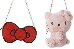 ファーファー×サンリオ「ハローキティ」ぬいぐるみ＆リボン型ショルダーバッグ、煌めくスウェットも