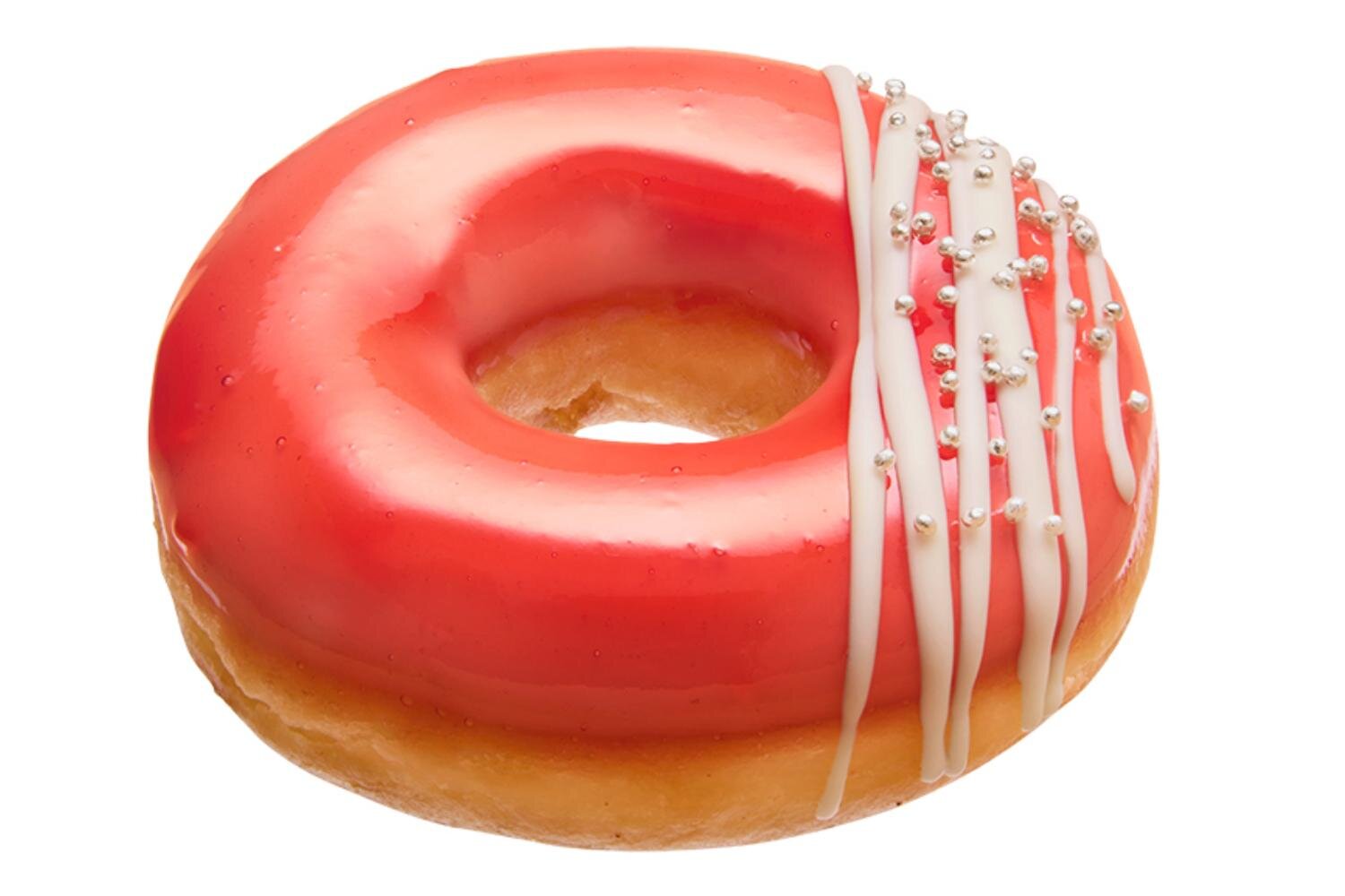 ラッキー ストロベリーリング 313円、イートイン 319円