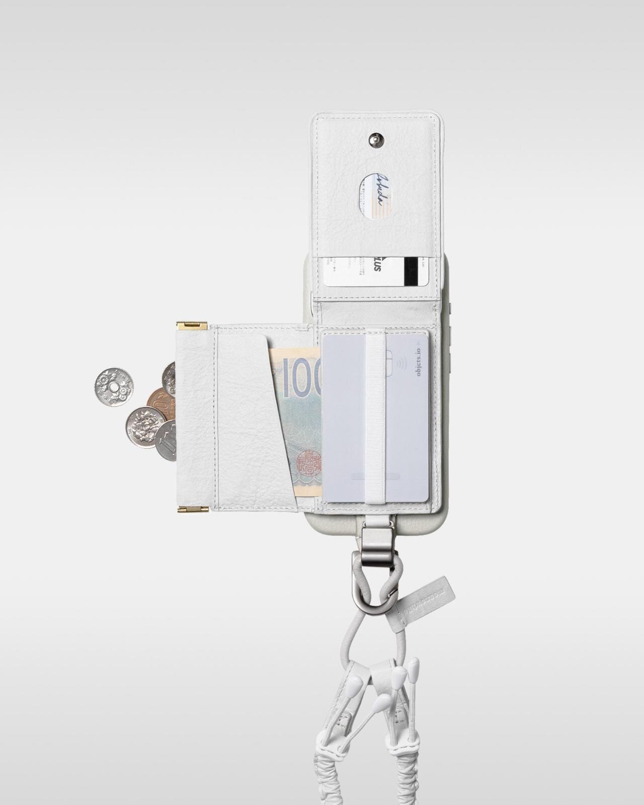 デタッチャブルストラップ + iPhoneケースセット ダイニーマレザーウォレット 47,300円