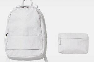 ミーンズワイル×オブジェクツアイオーのバックパック＆iPhoneケース、軽量な高機能レザー素材を採用