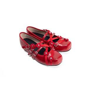 アキコアオキ“花々&スタッズ”を装飾したバレエ風シューズ、スリートレジャーズとコラボ|写真3