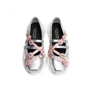 アキコアオキ“花々&スタッズ”を装飾したバレエ風シューズ、スリートレジャーズとコラボ|写真13