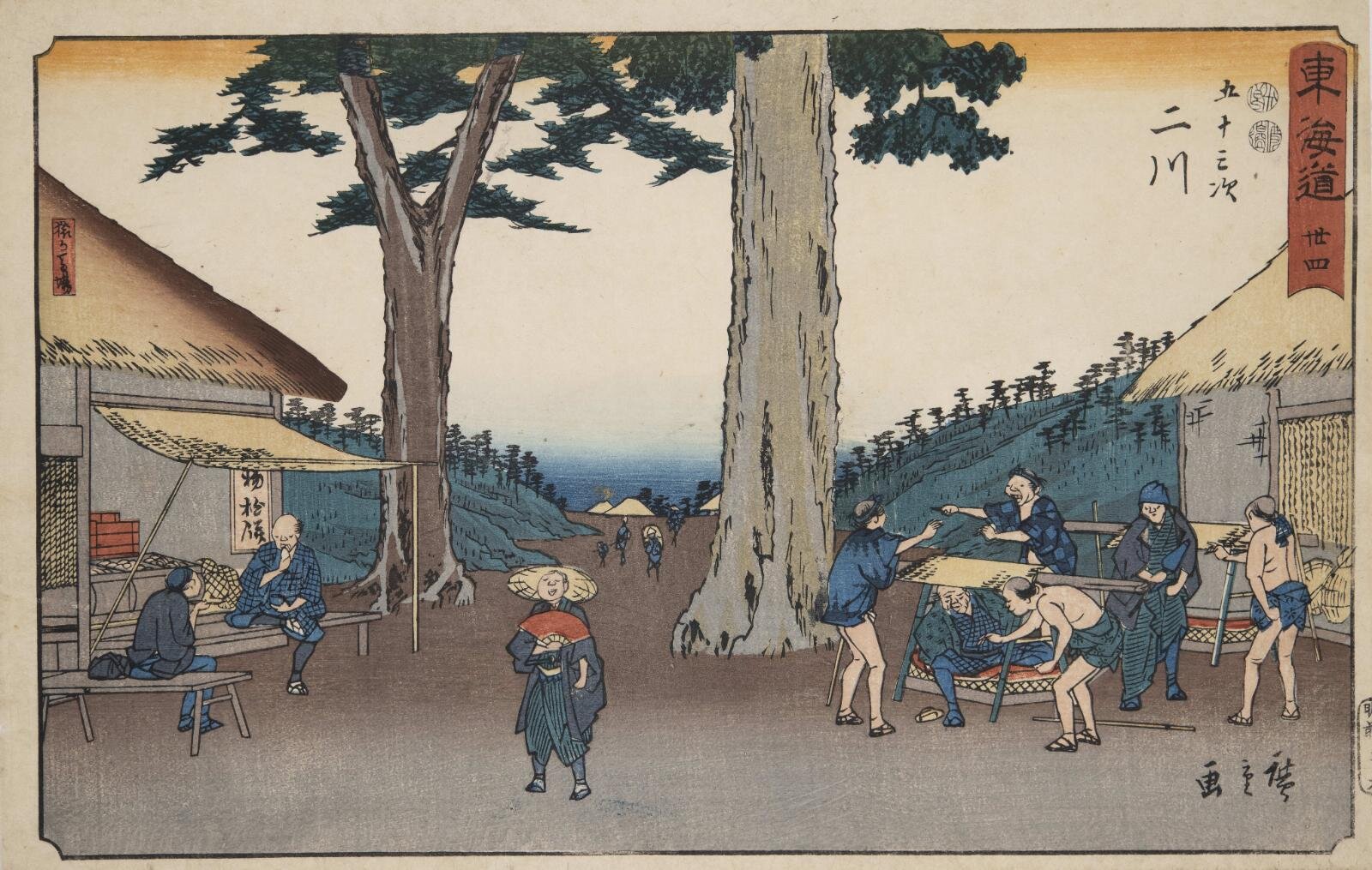 展覧会「浮世絵おじさんフェスティバル」原宿で、歌川広重「東海道五十三次」に佇む“個性派おじさん”｜写真8