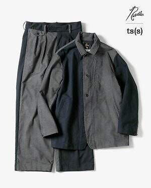 ニードルズ×ts(s)のジャケット＆パンツ、モールスキンをアシンメトリーに切り替え｜写真13