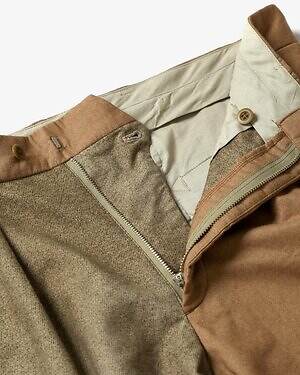 ニードルズ×ts(s)のジャケット＆パンツ、モールスキンをアシンメトリーに切り替え｜写真8