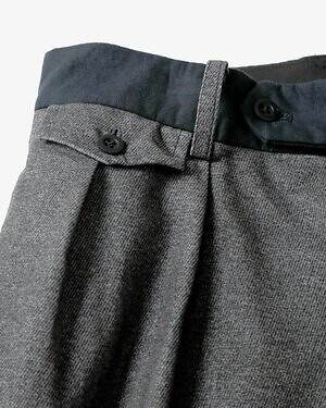 ニードルズ×ts(s)のジャケット＆パンツ、モールスキンをアシンメトリーに切り替え｜写真11