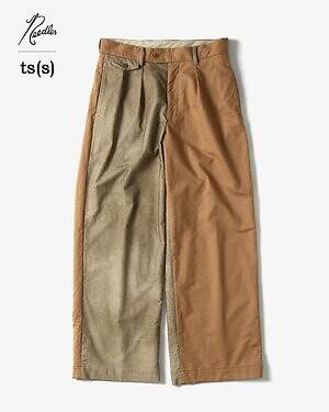 ニードルズ×ts(s)のジャケット＆パンツ、モールスキンをアシンメトリーに切り替え｜写真7