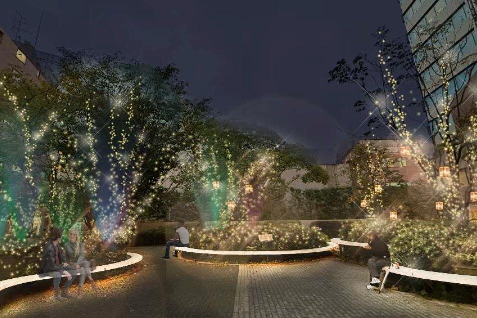 渋谷キャスト25年イルミネーション、”光と音に包まれる”冬のガーデン演出