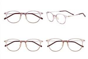 Zoff×マキアージュ“チーク効果”のある血色感メガネ、ピンクのべっ甲やベージュグラデカラー｜写真3