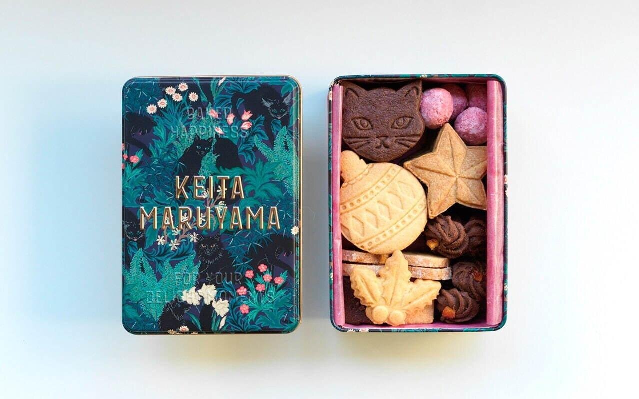 ケイタ マルヤマ25年クリスマスクッキー缶、“黒猫”やオーナメント型クッキーを詰め合わせ｜写真6