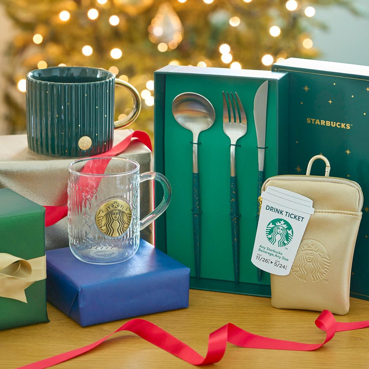スターバックス25年クリスマス第2弾、“リボン付き”宝石カットのタンブラー＆もこもこドリンクバッグ｜写真14