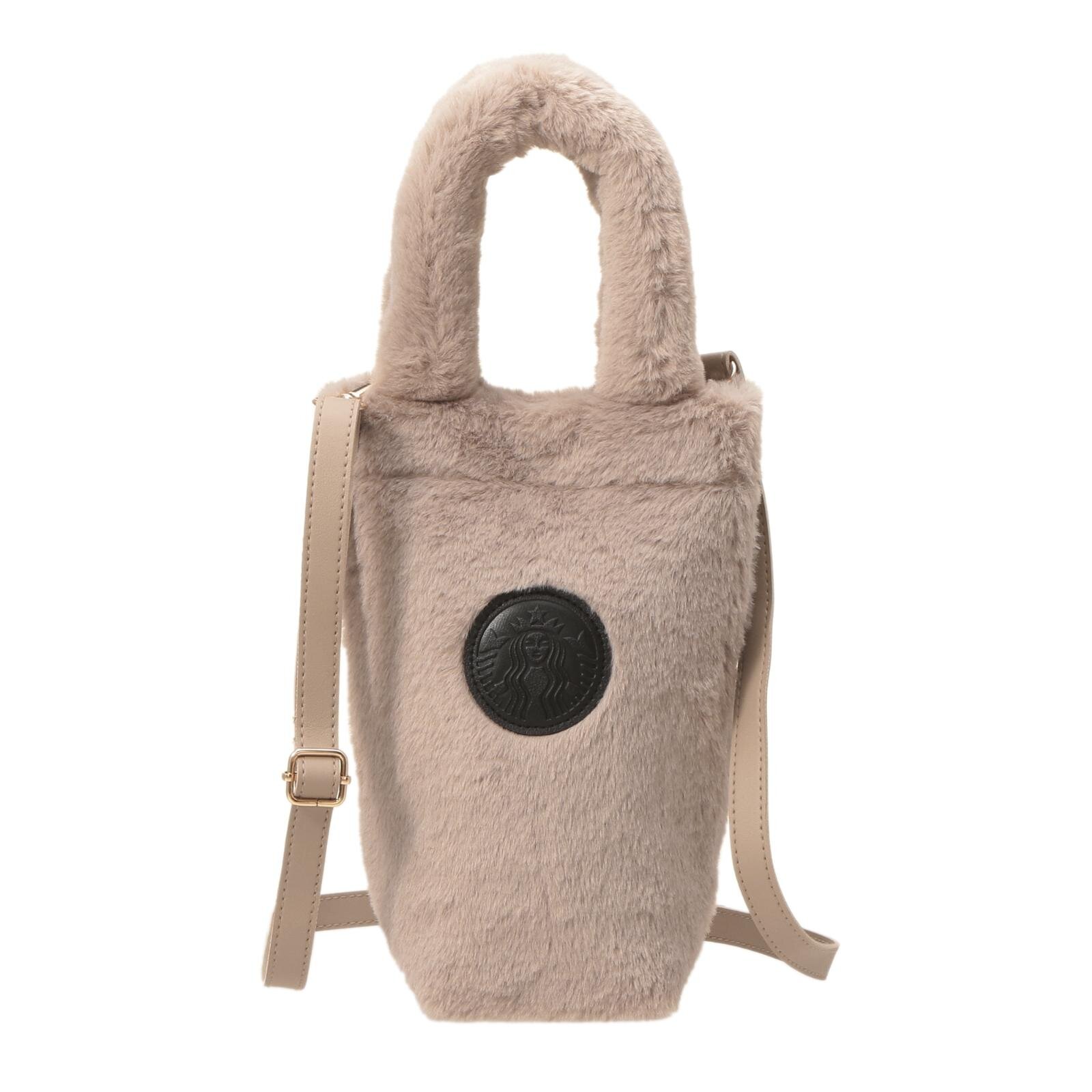 ボトルショルダーバッグファーベージュ 2,950円