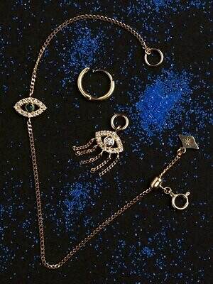 ヒロタカからトルコのお守り着想“目”ジュエリー、サファイヤ煌めくチャーム＆エメラルドのピアス｜写真3