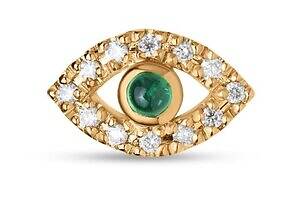 ヒロタカからトルコのお守り着想“目”ジュエリー、サファイヤ煌めくチャーム＆エメラルドのピアス