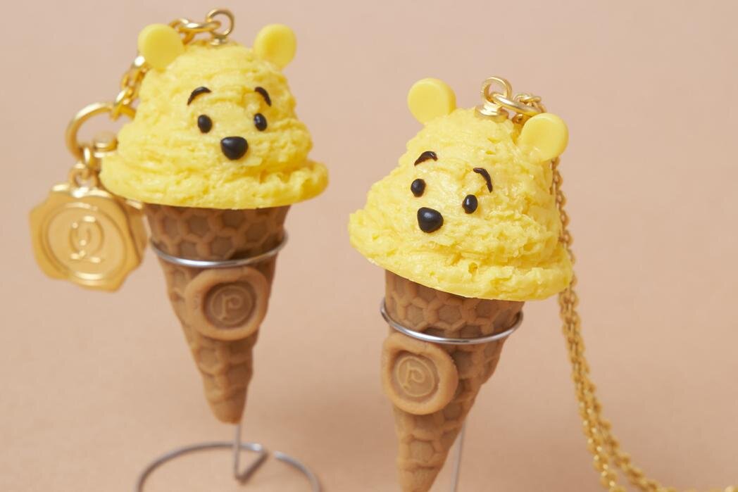 Q-pot.のディズニー「くまのプーさん」ジュエリー、“アイス型”ネックレス＆ピグレット揺れるピアス