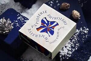 架空のパティスリー「しろいし洋菓子店」冬限定クッキー缶、降り積もる雪のようなホワイトチョコクッキー