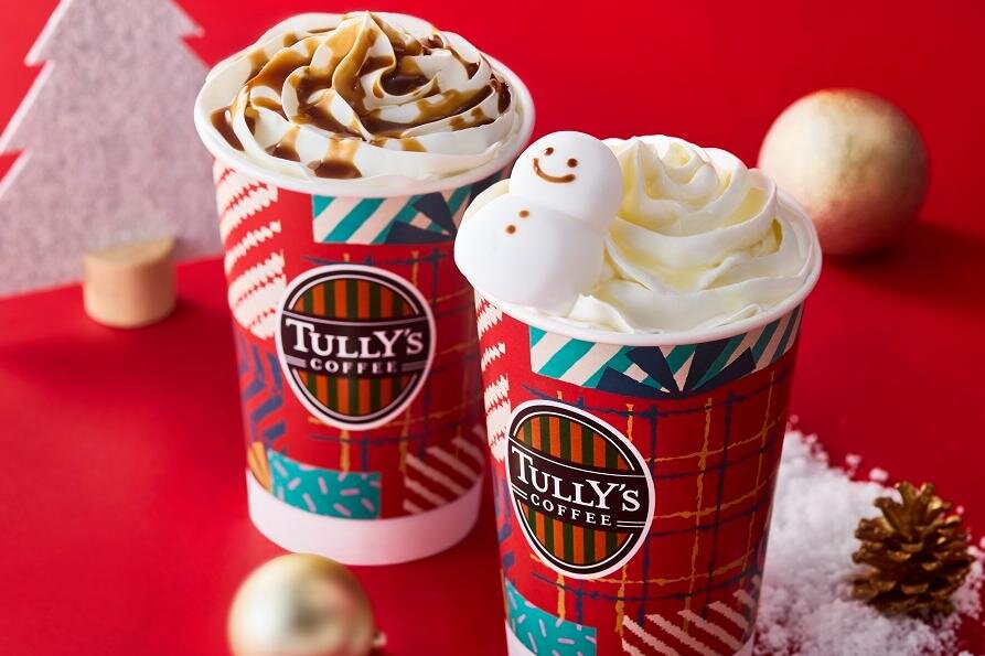タリーズコーヒー25年クリスマス第2弾、“雪だるま”マシュマロのせ「スノーマンラテ」