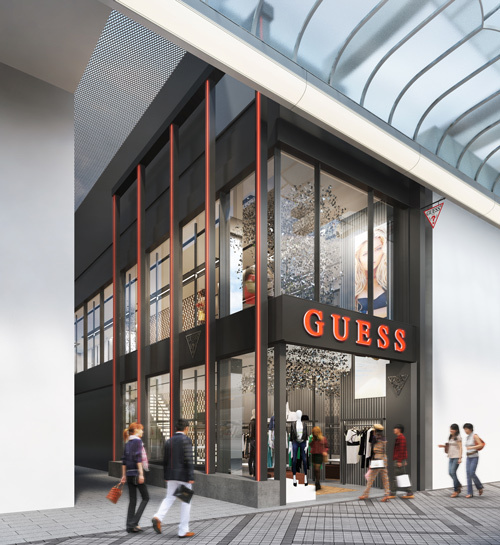 GUESSが大阪・心斎橋に日本初の路面店をオープン - 限定トートバッグや初展開のシューズ | 写真