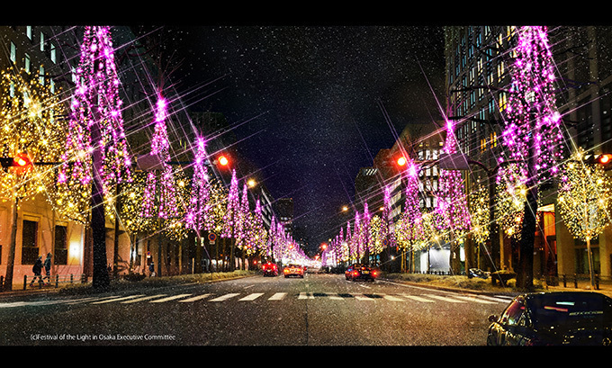 大阪の夜を彩る「大阪・光の饗宴 2014」世界最長のイルミネーションも｜写真12