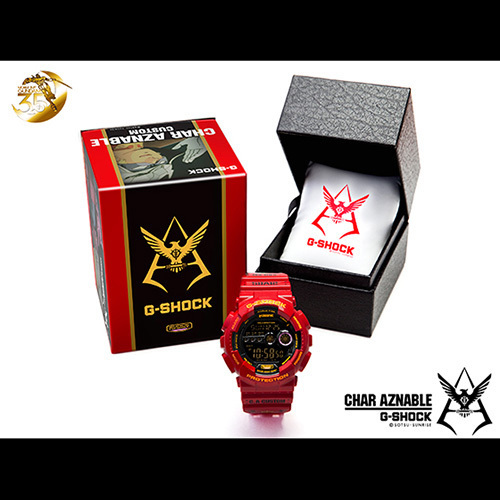 赤い彗星「シャア専用 G-SHOCK」数量限定で発売 - ファッション