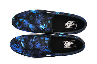 ホワイトマウンテニアリング×VANS、オリジナルパーム柄限定スリッポン