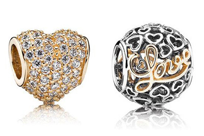 パンドラからバレンタイン限定ジュエリー登場 - ハートがいっぱいのメッセージ入りリングやチャーム