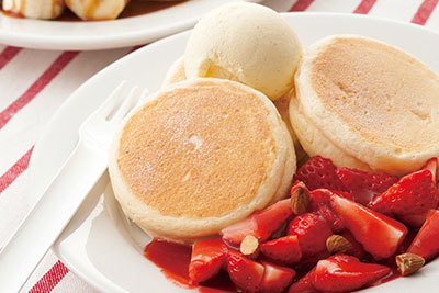 キハチ カフェ「リコッタチーズのパンケーキ」