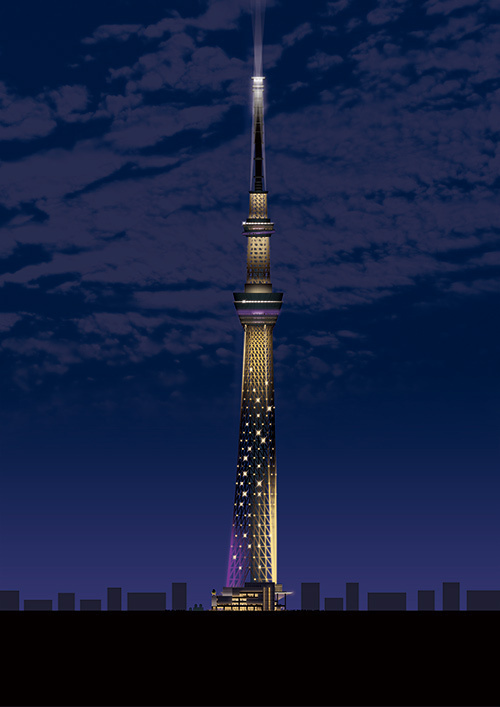 東京スカイツリータウン開業3周年 - タワーのライティングもバージョンアップ | 写真
