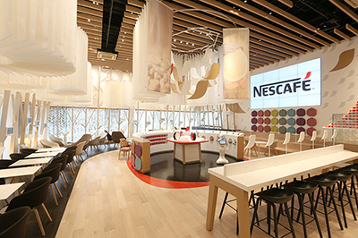 「カフェ ネスカフェ 原宿」