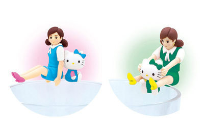 「コップのフチ子×キティ」