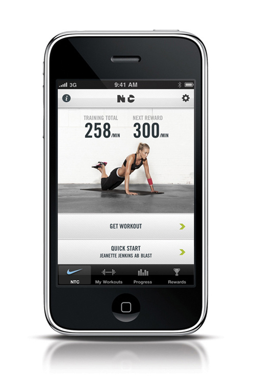iPhoneとiPodTouchのアプリケーション、「ナイキ トレーニングクラブ(NTC)」画像1