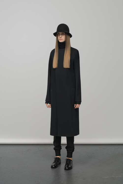 HYKE - HYKE 2015-16AW ハイネックニット黒 ハイク(HYKE) 2015-16年秋冬ウィメンズコレクション