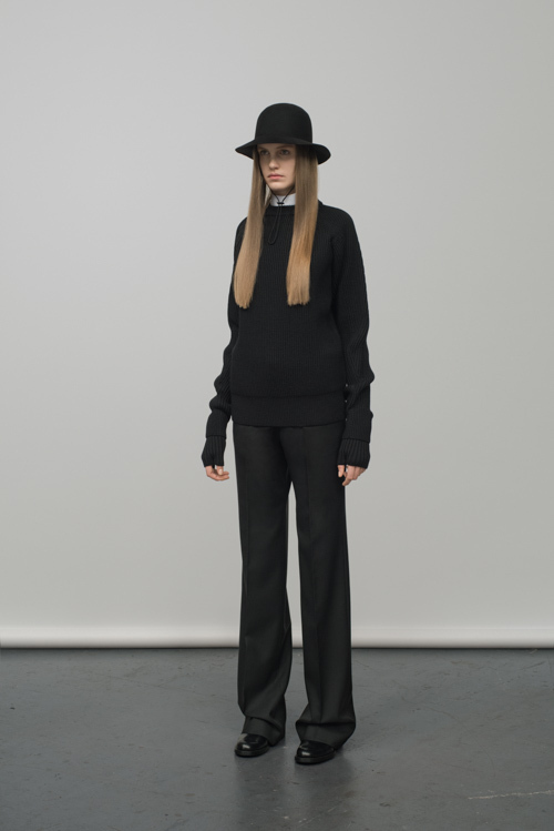 HYKE - HYKE 2015-16AW ハイネックニット黒 ハイク(HYKE) 2015-16年秋冬ウィメンズコレクション