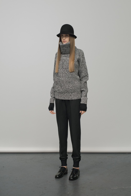 HYKE - HYKE 2015-16AW ハイネックニット黒 ハイク(HYKE) 2015-16年秋冬ウィメンズコレクション
