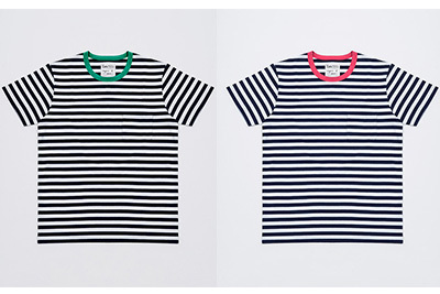 アニエスベー×アダム エ ロペ 2015年春夏第2弾、カラフルネックのボーダーTシャツやタンクトップが登場