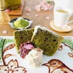 大阪「アート＆スイーツ シカ」から、春限定「濃厚抹茶のアートシフォンケーキ」発売｜写真1