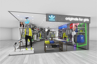 アディダス オリジナルスが、渋谷109に世界初となるウィメンズ限定ショップオープン