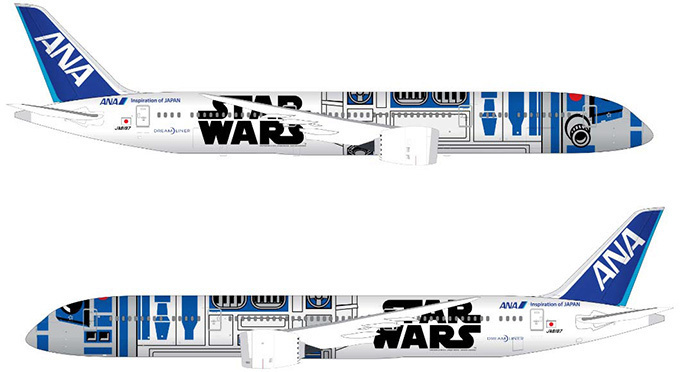 ANAが世界初のSTAR WARS特別塗装機「R2-D2」ジェットを発表 ANAが世界初のSTAR WARS特別塗装機「R2-D2」ジェットを発表