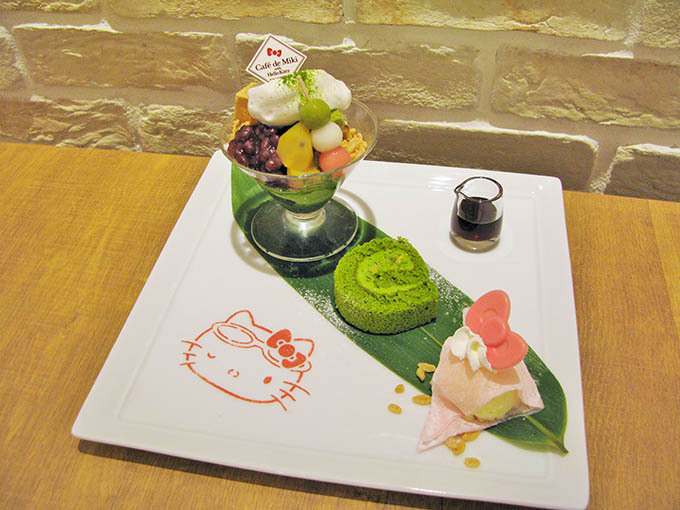 東京・お台場のハローキティカフェから、抹茶の和スイーツ3種が限定発売 | 写真
