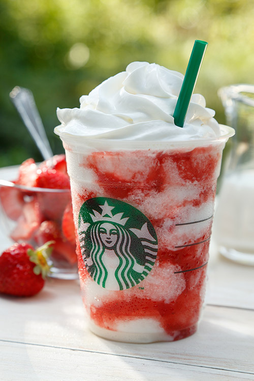 スターバックス(Starbucks Coffee) ストロベリー クリーム フラペチーノ｜写真1