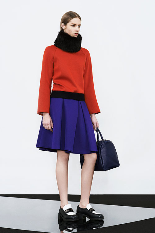 JIL SANDER ジルサンダー ネイビー ウール スカート 秋冬用