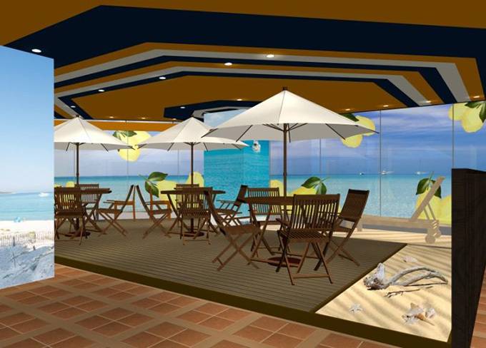 ロクシタンカフェ 渋谷店が南仏コルシカ島のビーチに！「セドラ ビーチ バー」限定オープン | 写真