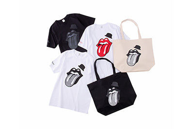 タケオキクチ、ザ・ローリング・ストーンズとのコラボTシャツ＆バッグ発売！リップス＆タンがチェック柄に