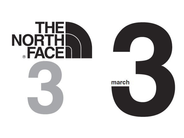 THE NORTH FACE 3(march) ロゴ