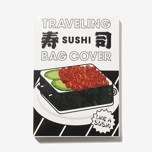 「寿司スーツケースカバー」発売 - たこ・いくら・さばのネタがトランクレーンを流れる姿が秀逸 | 写真