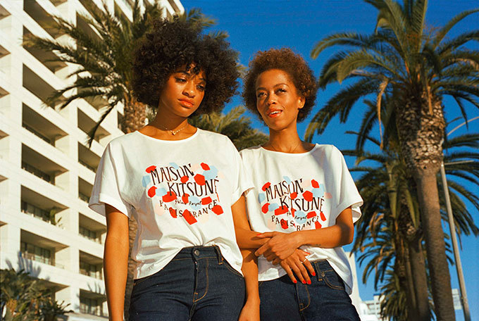 メゾン キツネ×米アーティストのキロ・キッシュ、赤・白・青を基調としたTシャツやスニーカー｜写真21