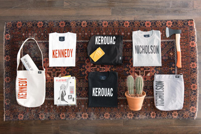 ジャック・スペード×ビューティ＆ユース、米・著名人のユニークなロゴ入りＴシャツとバッグが登場！