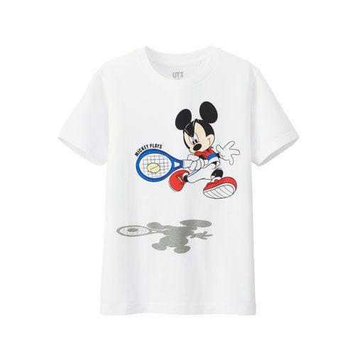 ユニクロの新作Tシャツ、ミッキーマウスがテニスに挑戦！錦織圭と